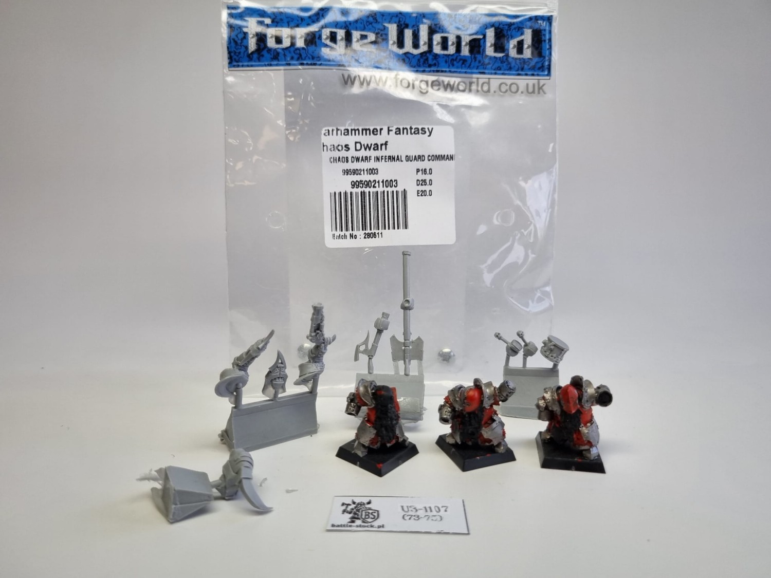 WFB Chaos dwarf Forge world infernal guard command