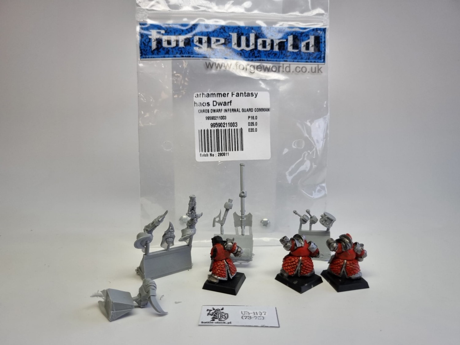 WFB Chaos dwarf Forge world infernal guard command