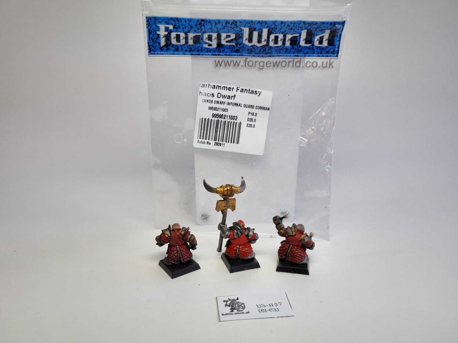 WFB Chaos dwarf Forge world infernal guard command