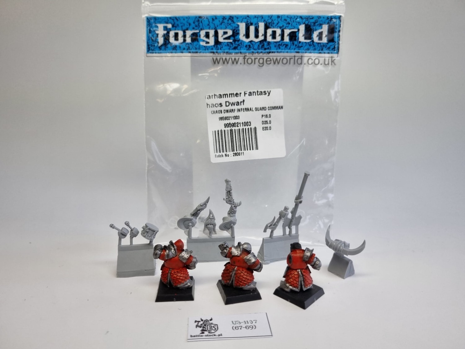 WFB Chaos dwarf Forge world infernal guard command
