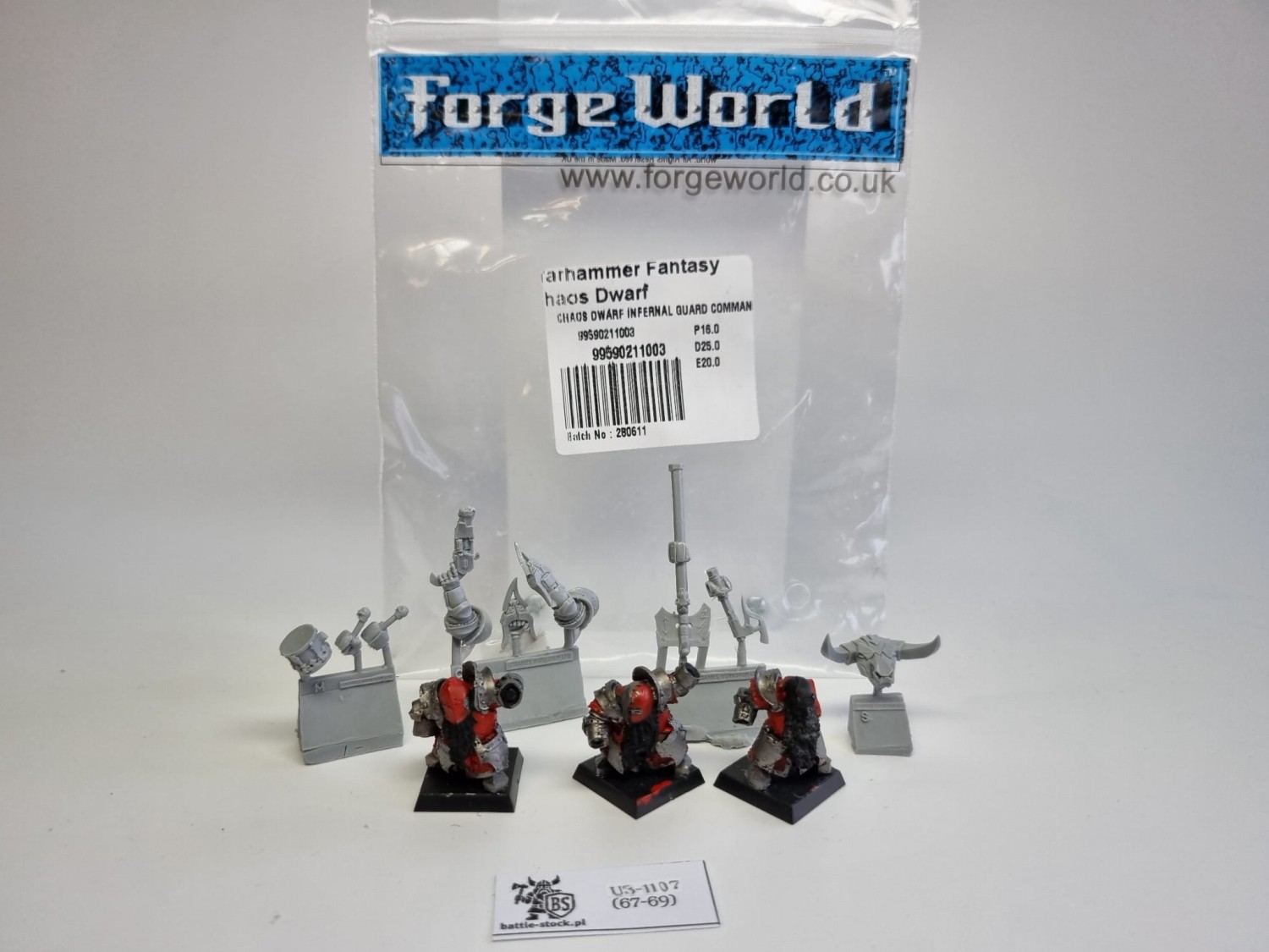 WFB Chaos dwarf Forge world infernal guard command