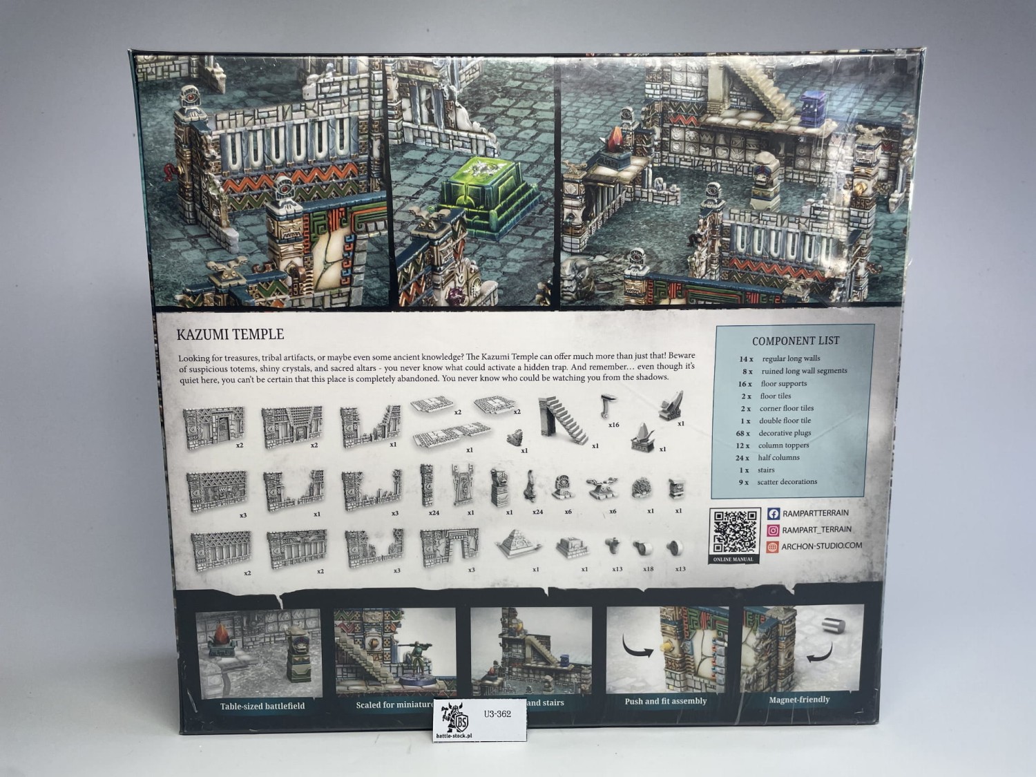 boxy nie gw Rampart modular terrain Kazumi temple