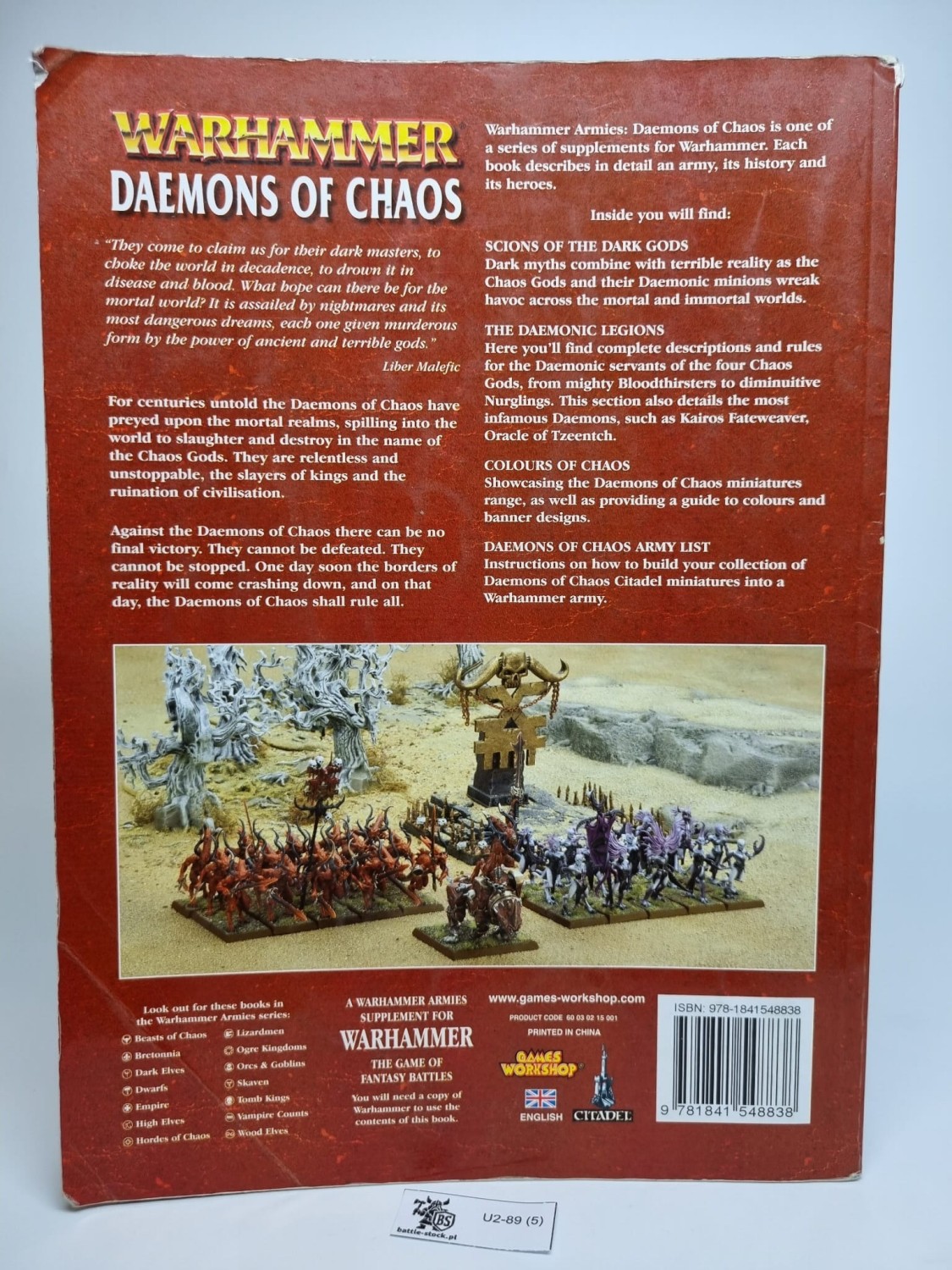 armybook daemons of chaos podniszczony
