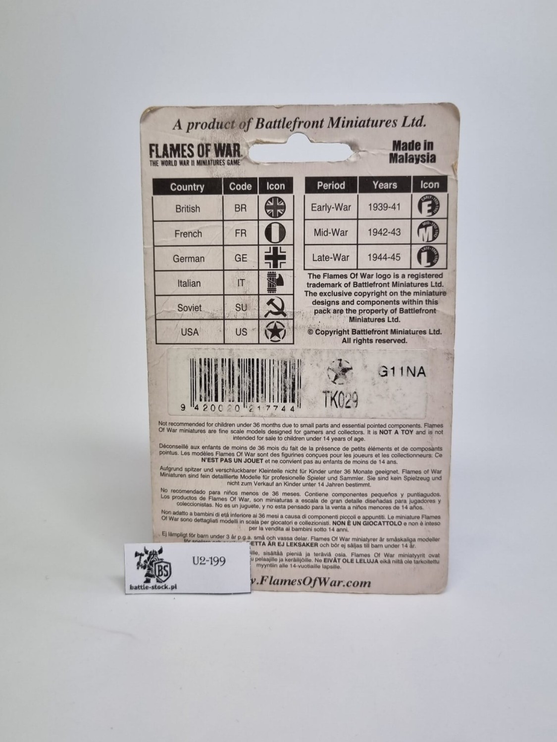 FOW task force A token set
