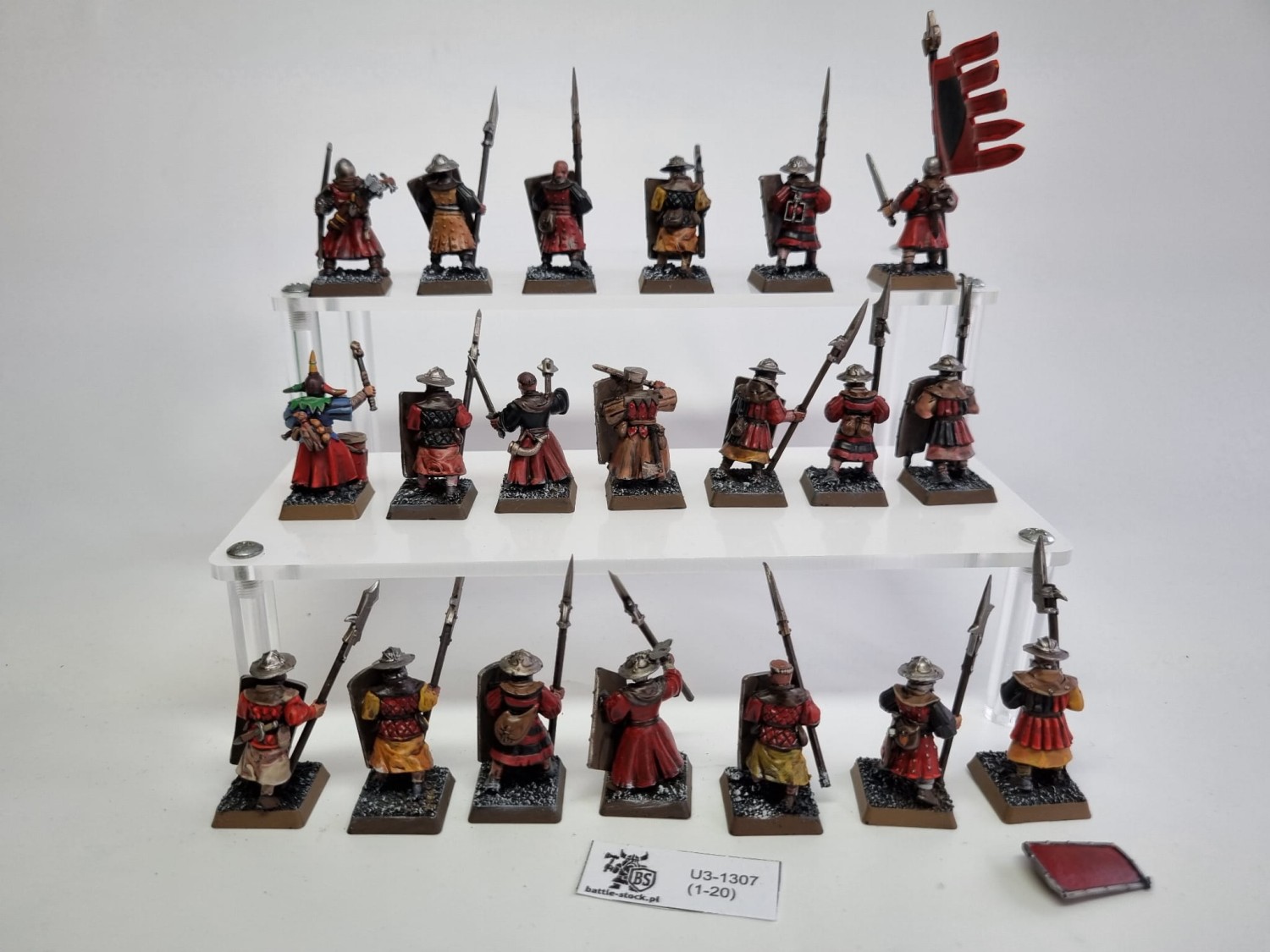 WFB bretonia Men at arms - podstawki nie gw