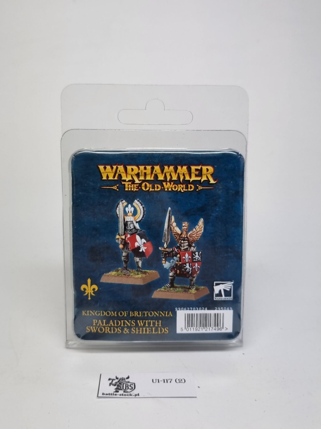 WFB Bretonia paladins with swords and shields blister