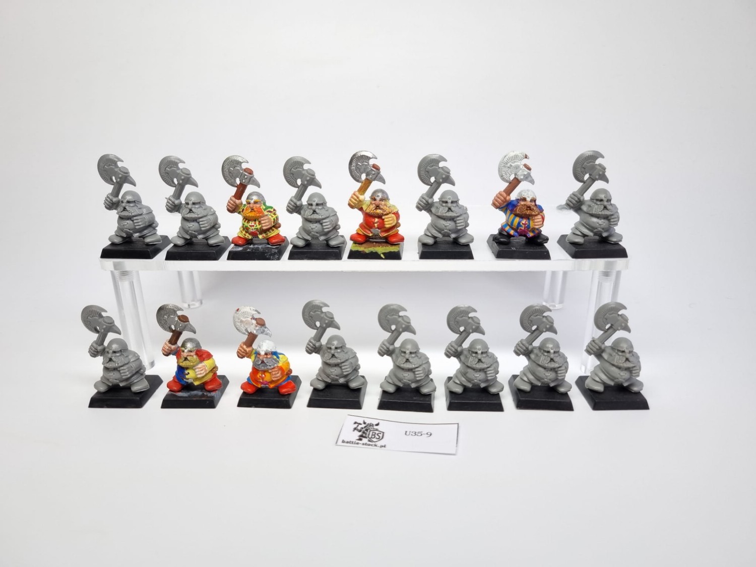WFB dwarf warriors monopose