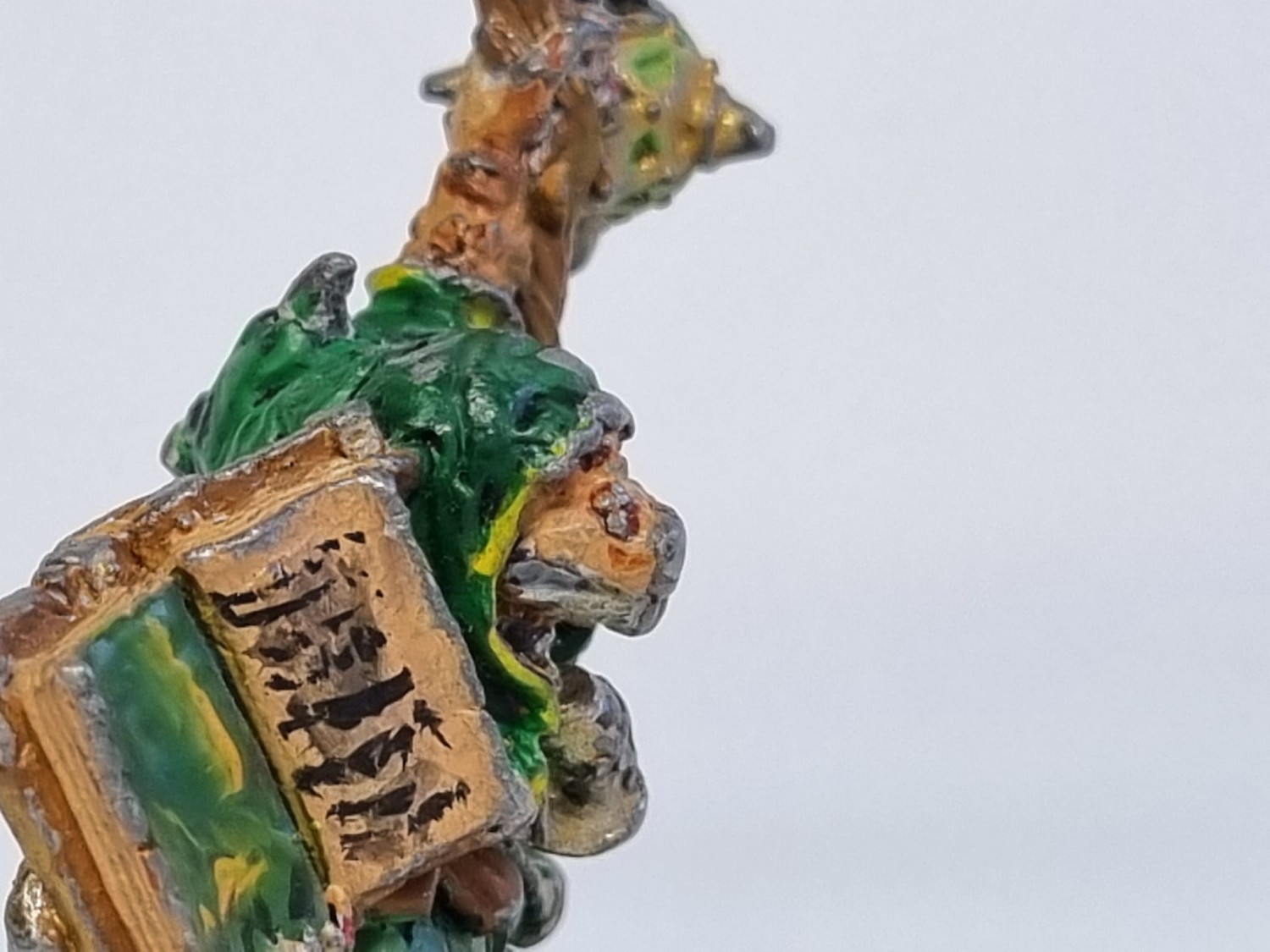 WFB skaven Lord Skrolk z uszkodzonym nosem