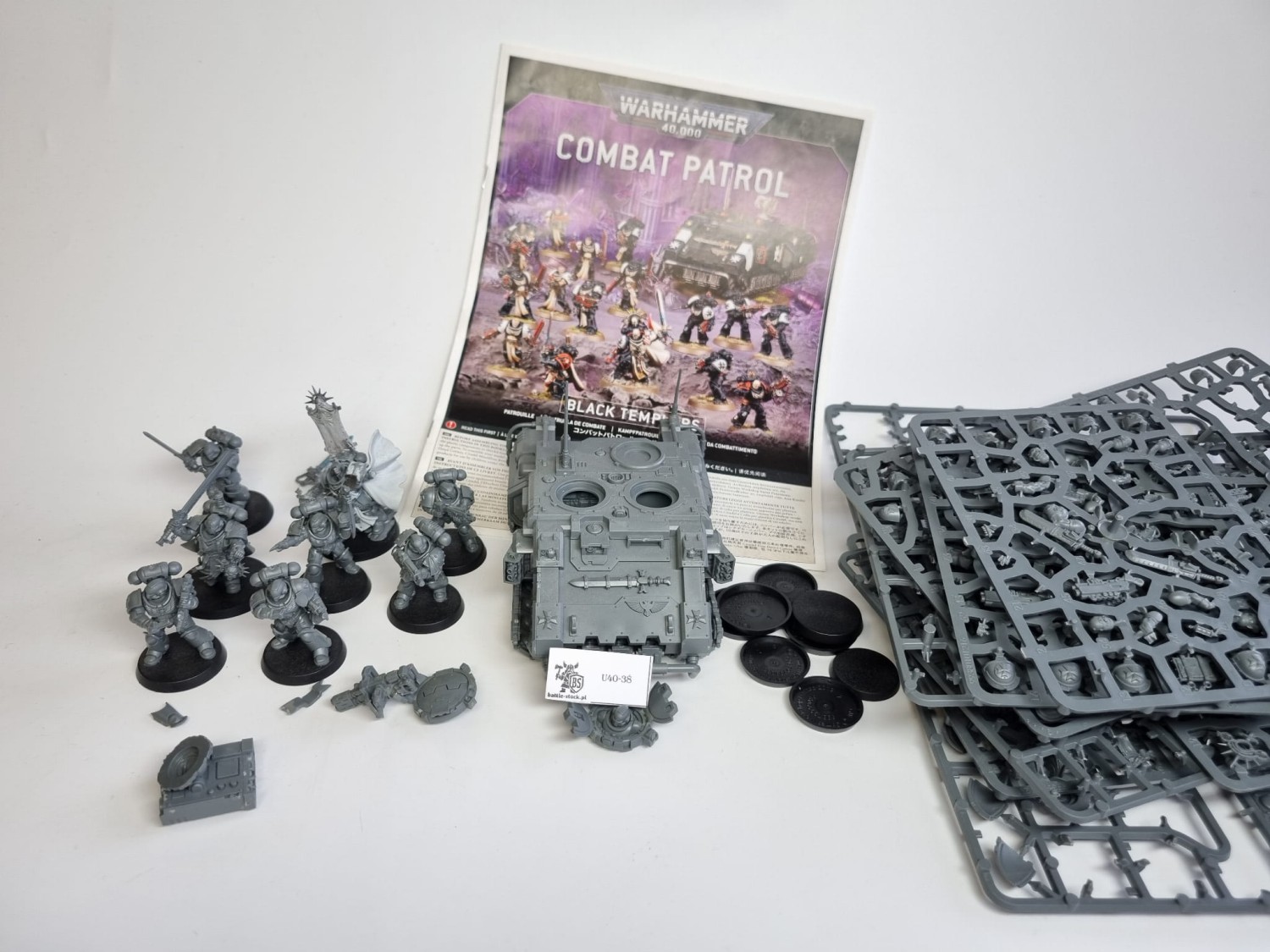 40k combat patrol black templars lekko konwertowany