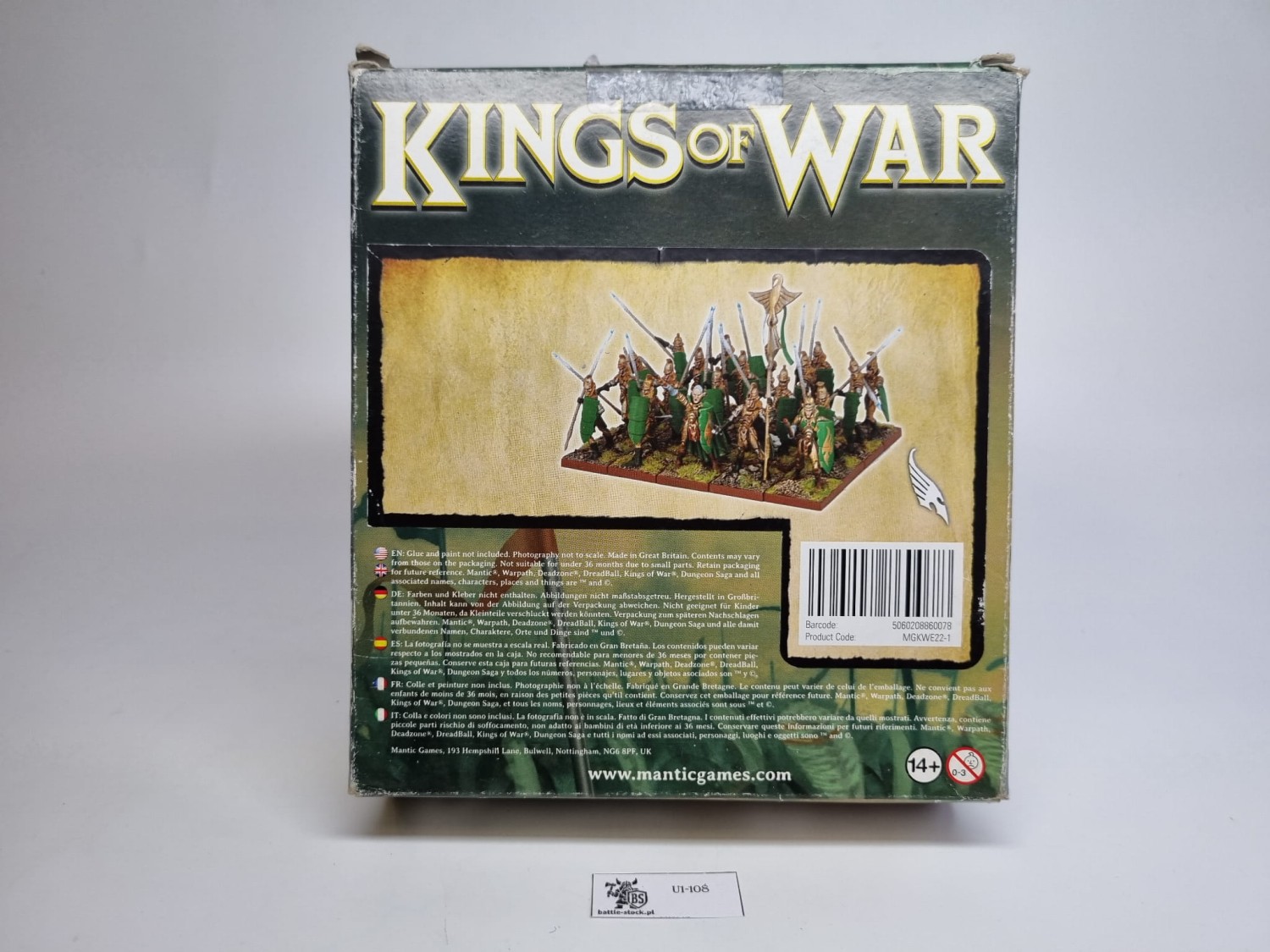 WFB HE elf spearmen regiment KoW