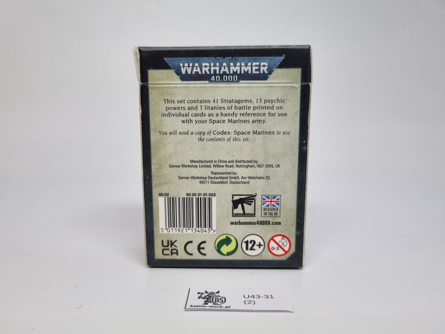 40k card deck space marines