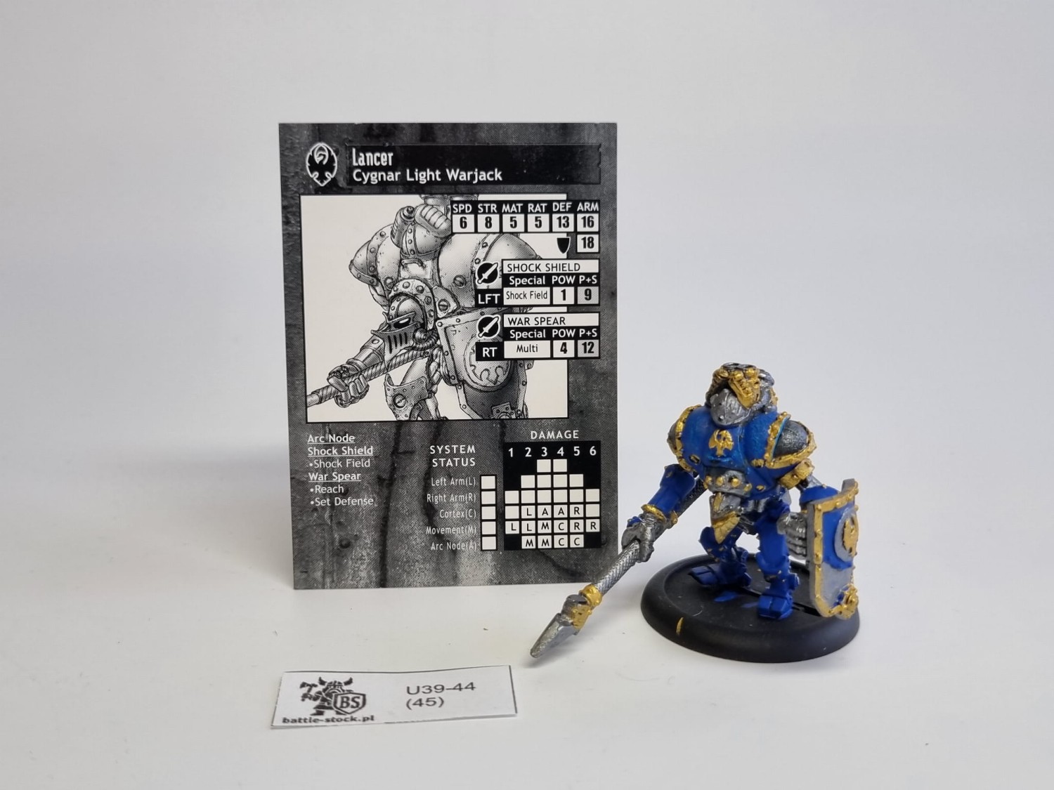 Warmachine lancer cygnar light warjack