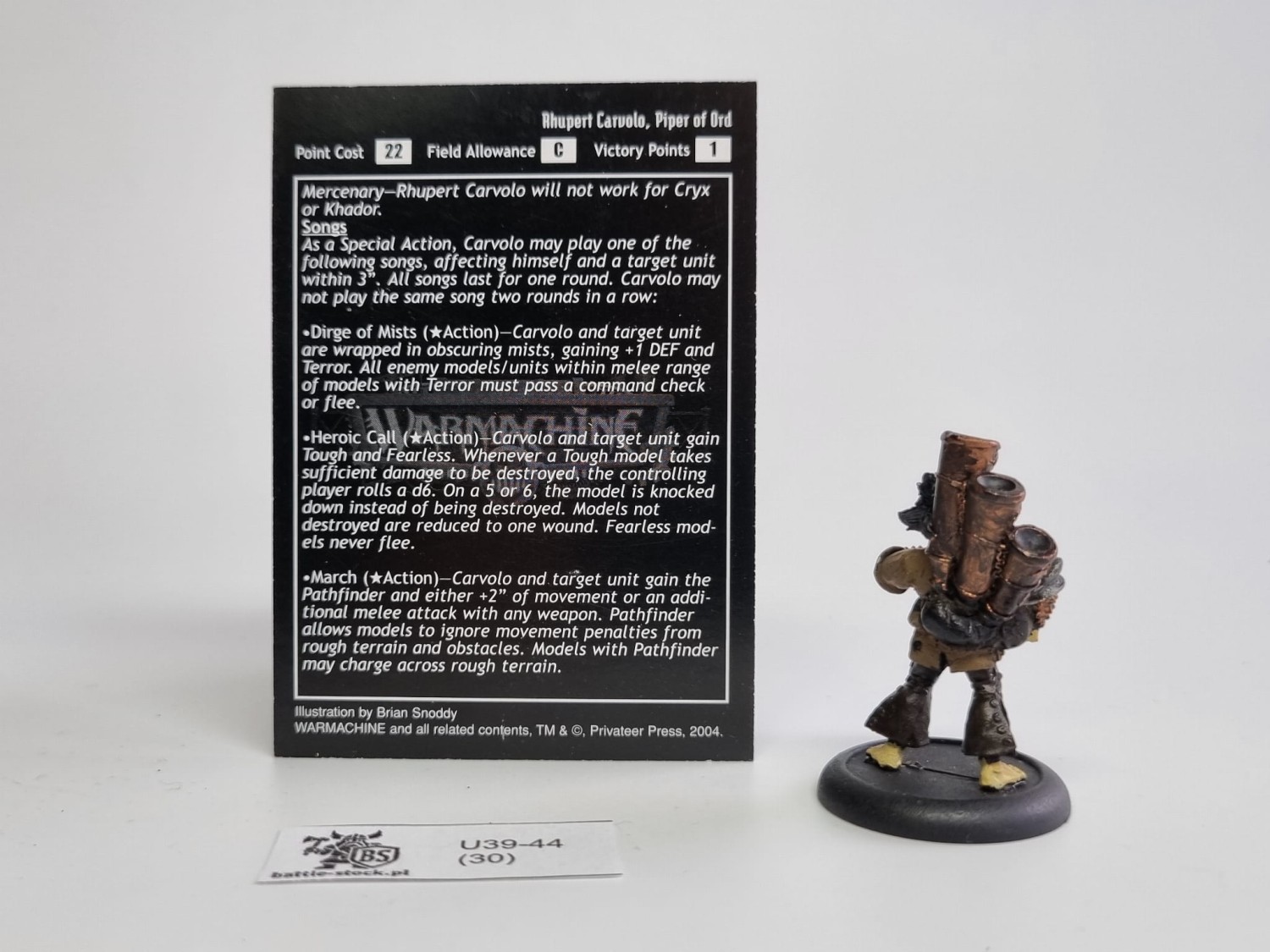 Warmachine piper of ord