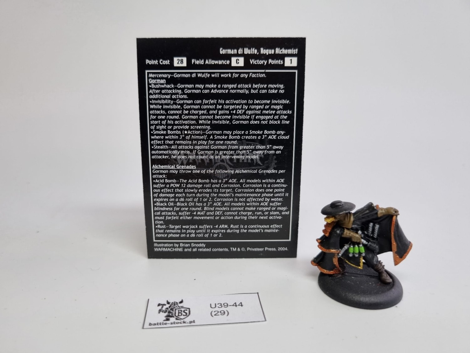 Warmachine gormen di wulfe rogue alchemist