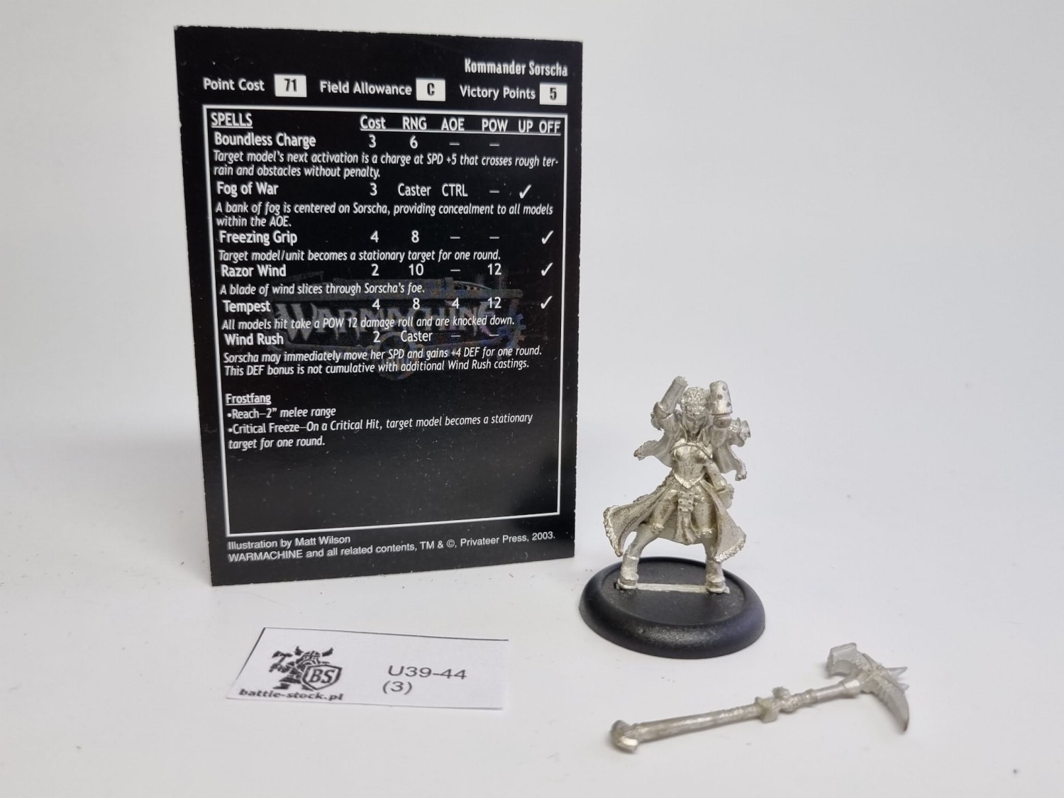 Warmachine sorcha kratikoff