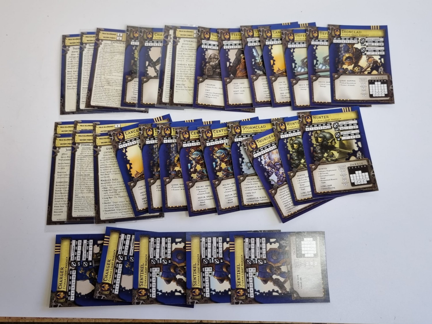 niekompletny deck warmachine