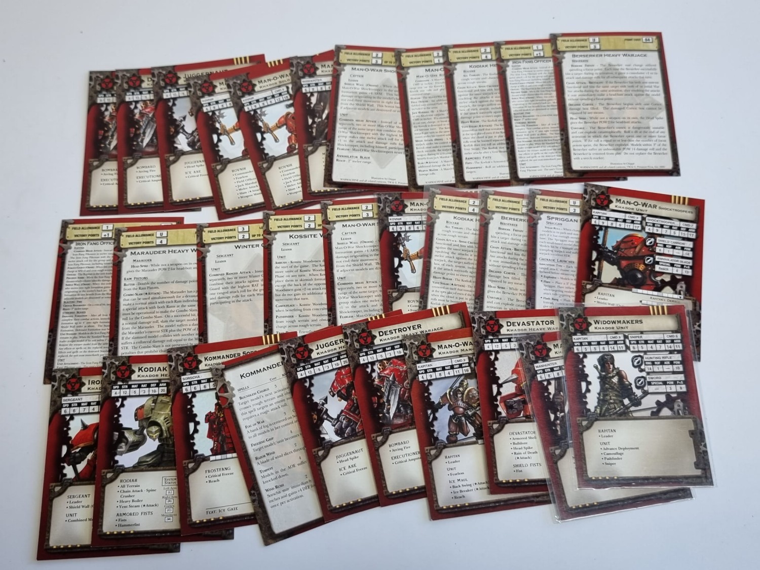 niekompletny deck warmachine