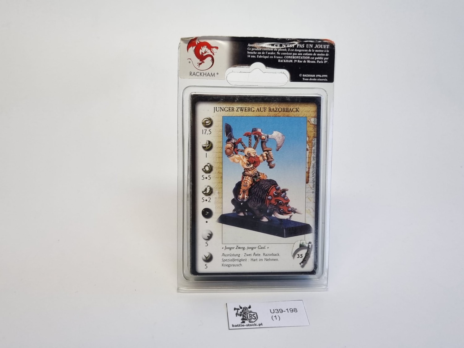 limtowany Confrontation blister younger dwarf on razorback