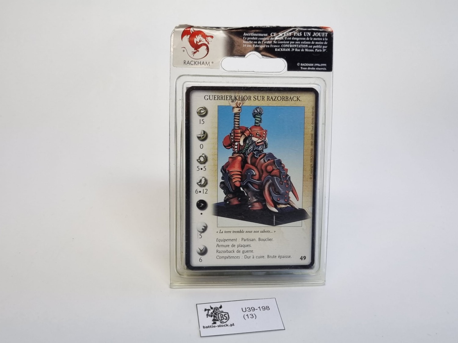 Confrontation blister khor sur razorback