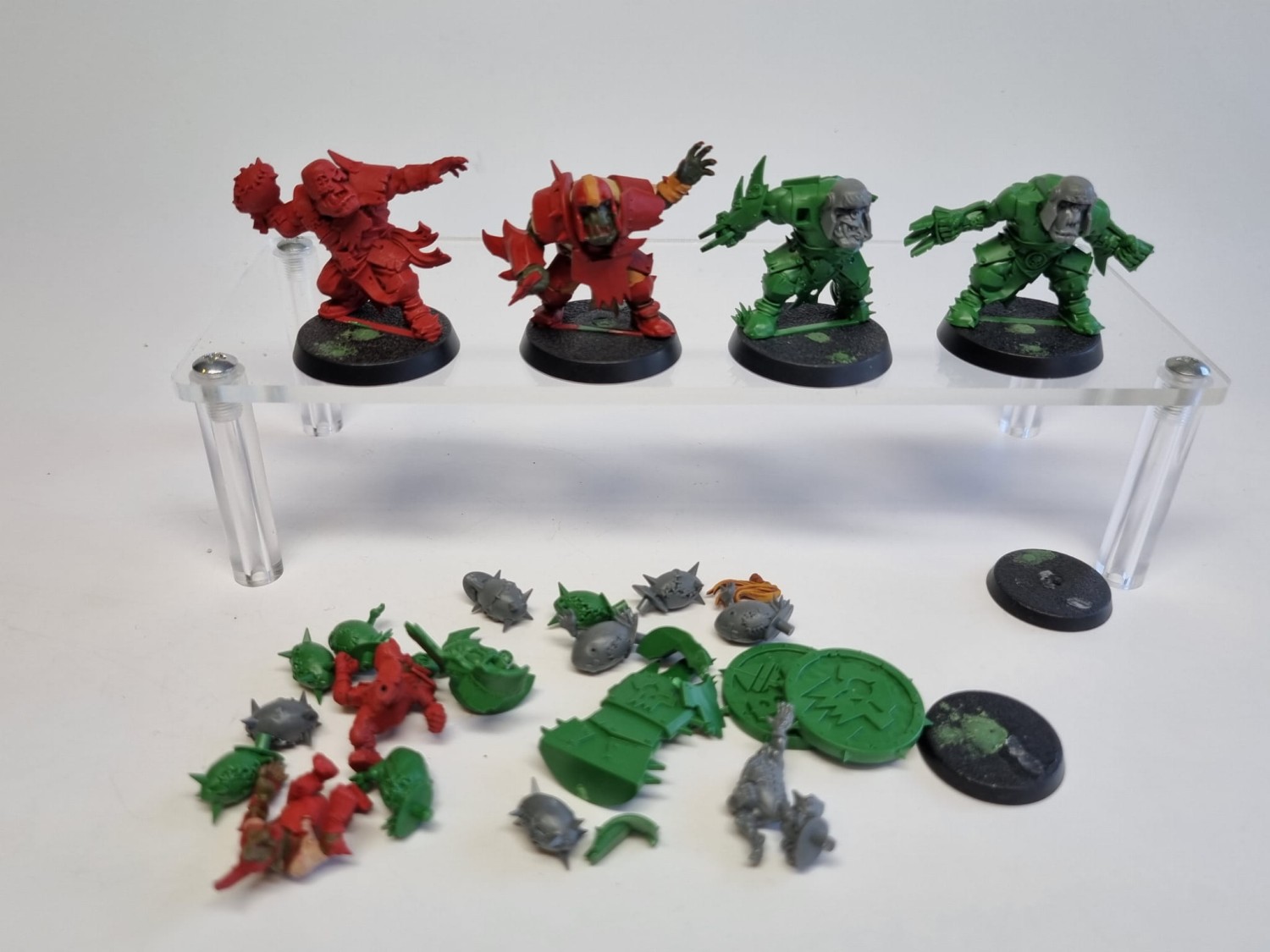 Blood bowl starter 1 team cały i 1/3 + karty + plansza