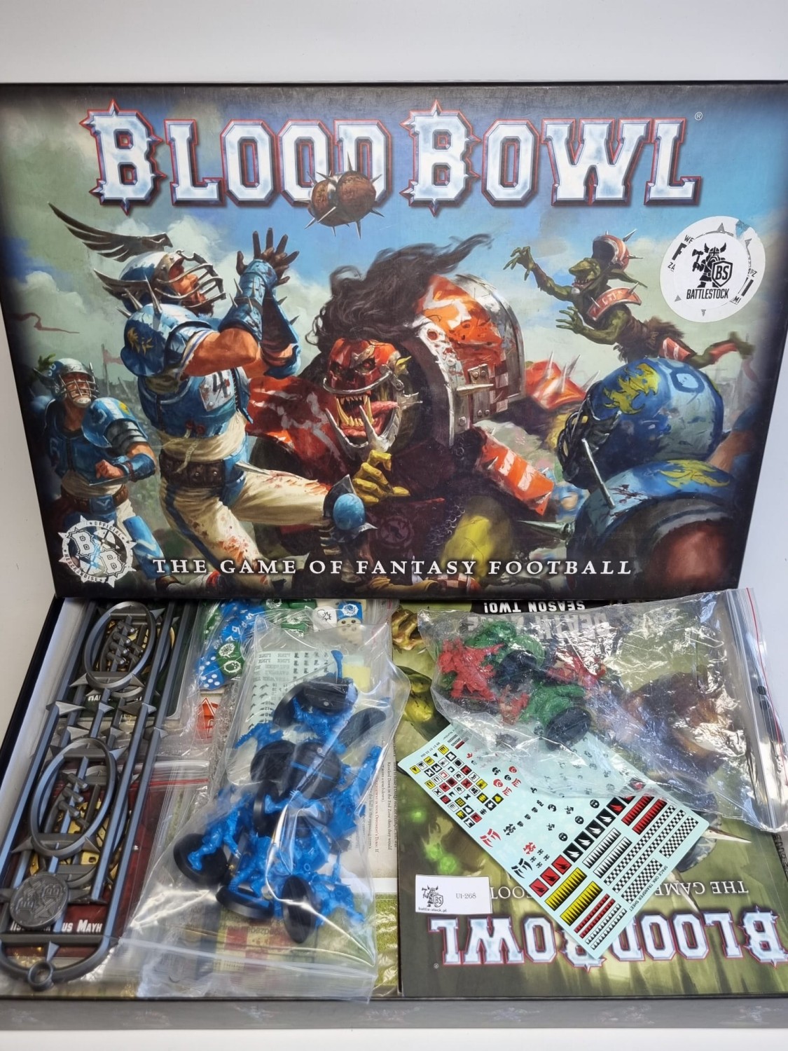 Blood bowl starter 1 team cały i 1/3 + karty + plansza