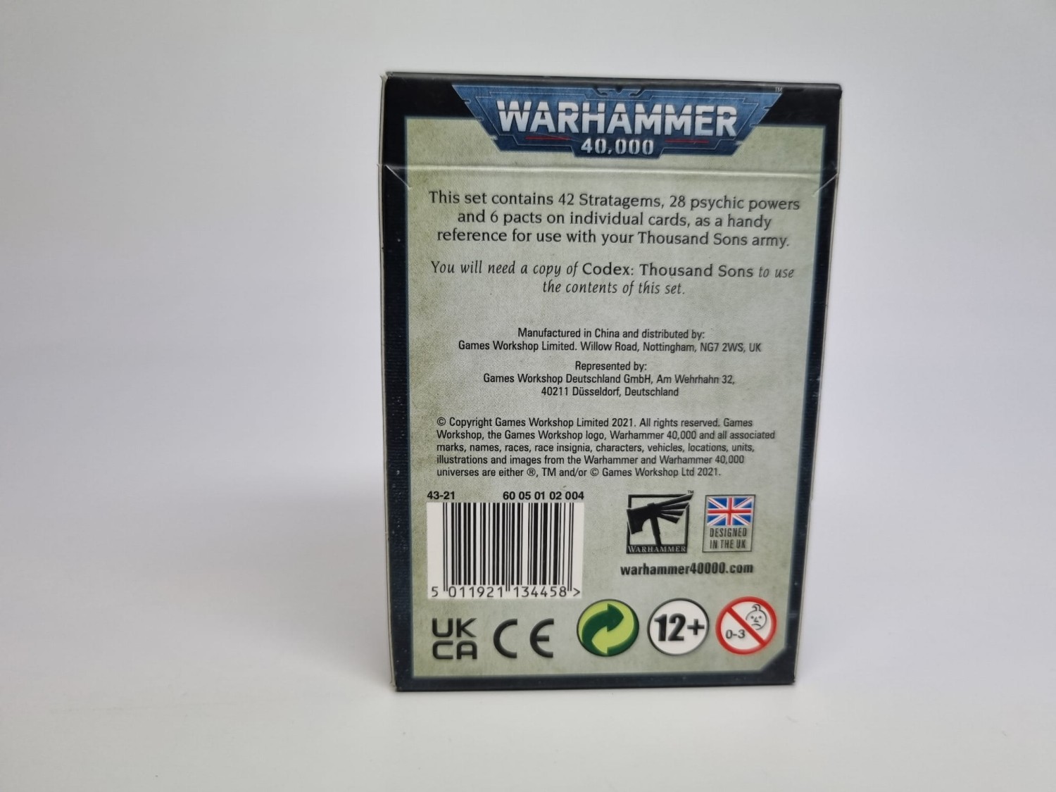 thousand sons data card