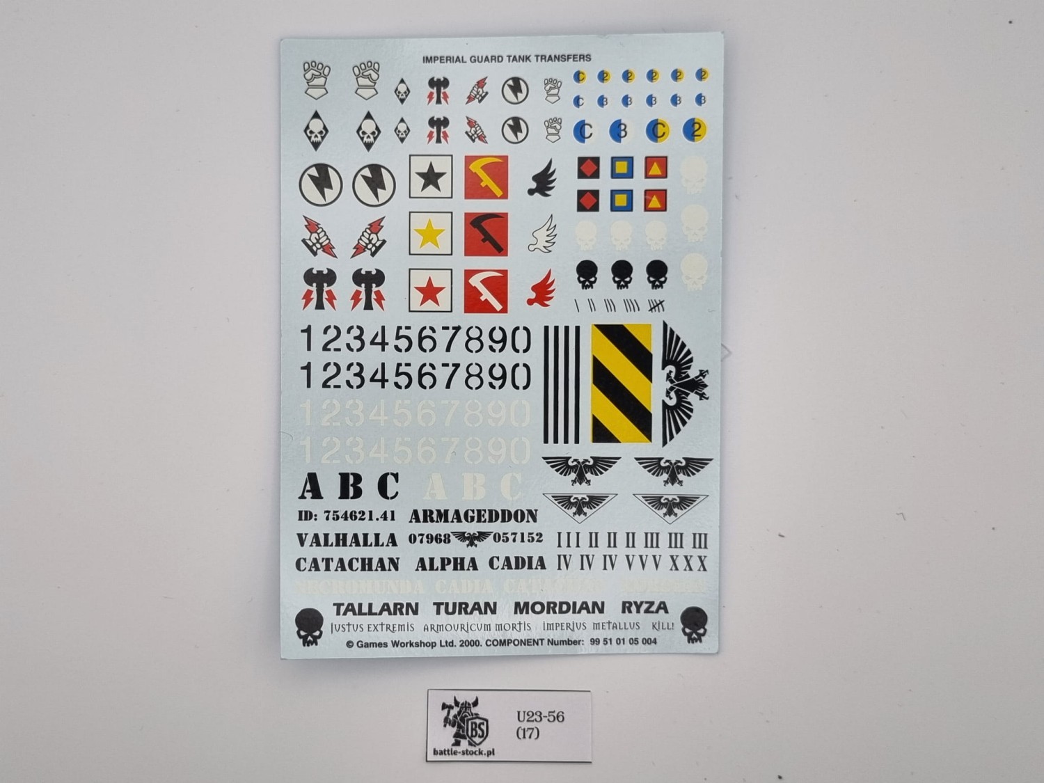Imperial guard tank transfer