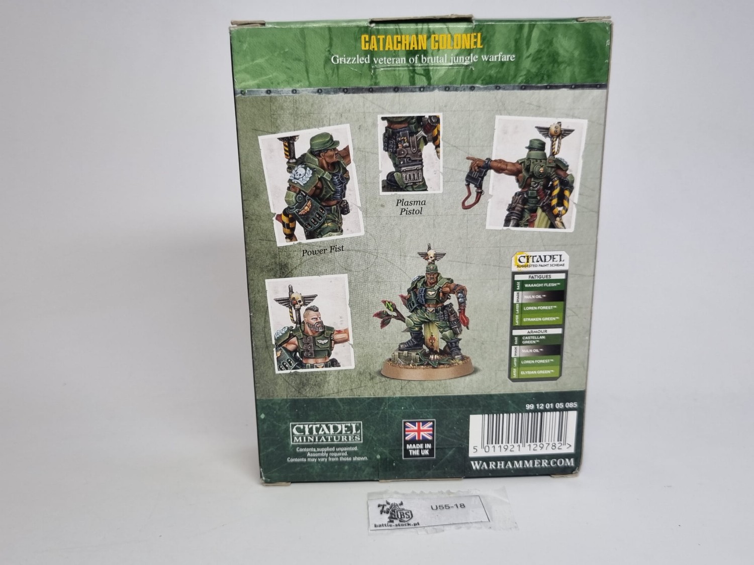40k catahan colonel (wypraska w czarnym podkładzie)