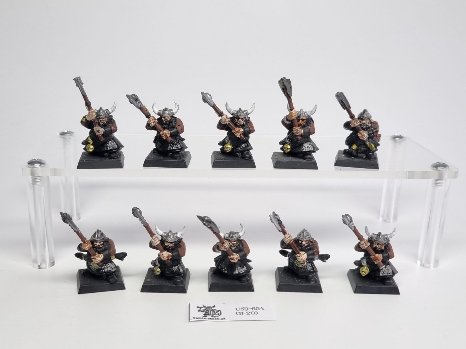 WFB dwarfs warriors multipart two-handed