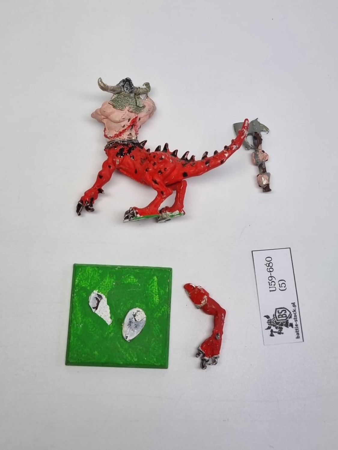 WFB chaos dragon ogre (zamienna ręka, nie pasuje idealnie)