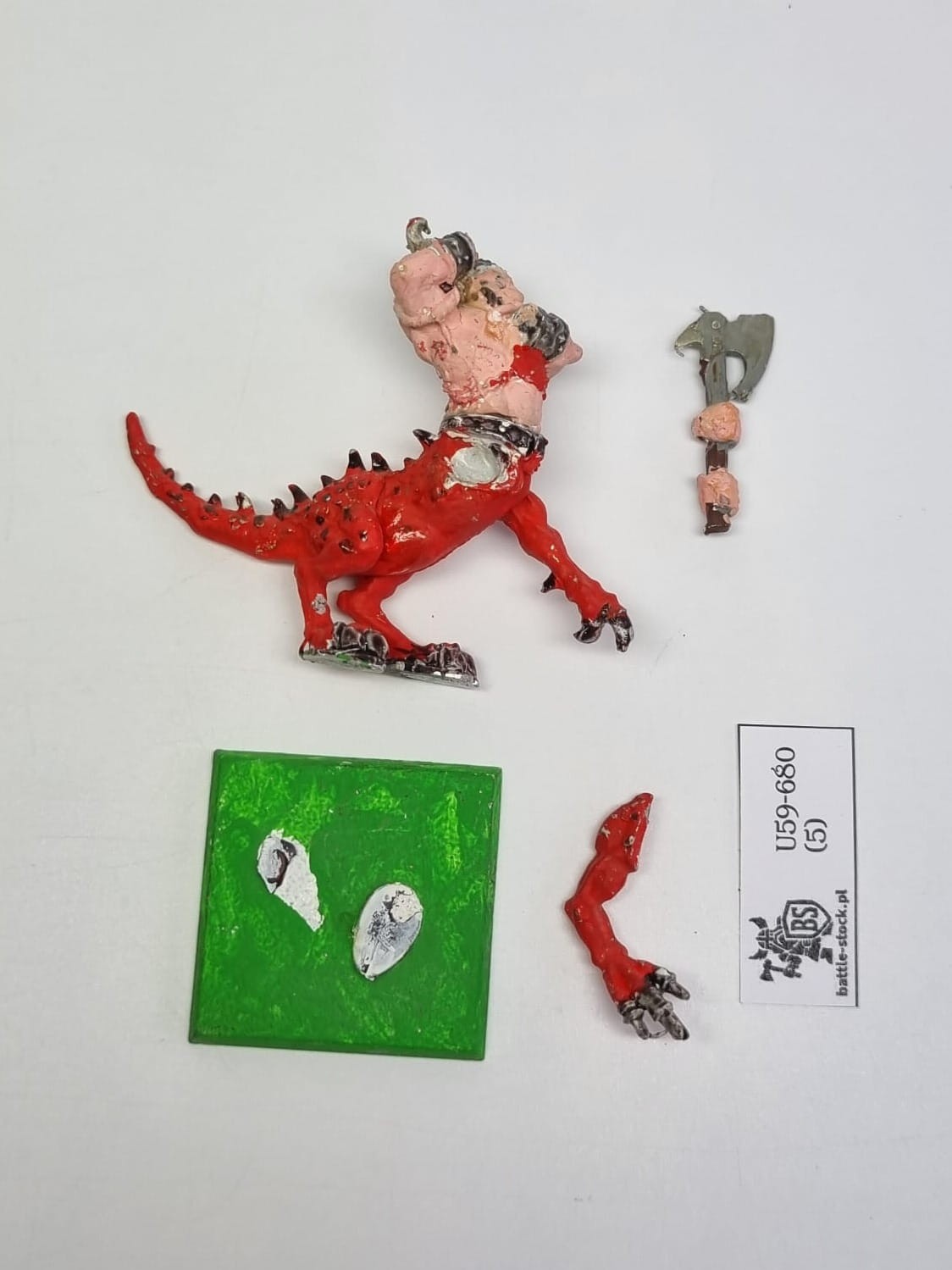 WFB chaos dragon ogre (zamienna ręka, nie pasuje idealnie)