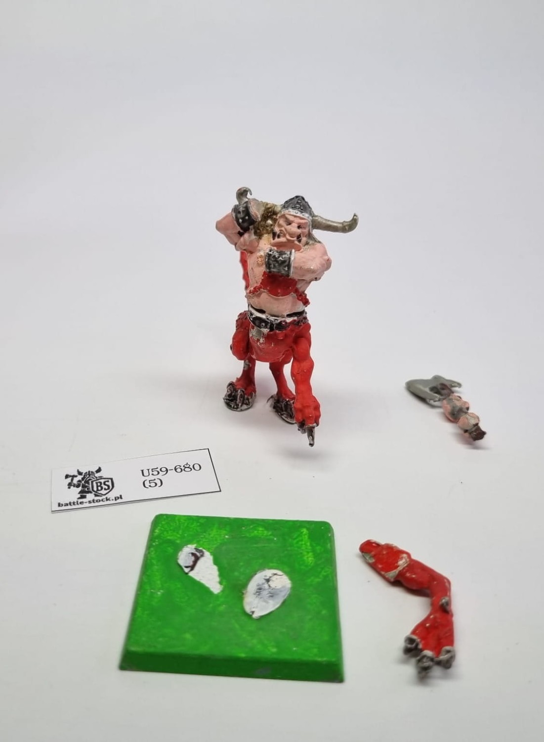 WFB chaos dragon ogre (zamienna ręka, nie pasuje idealnie)