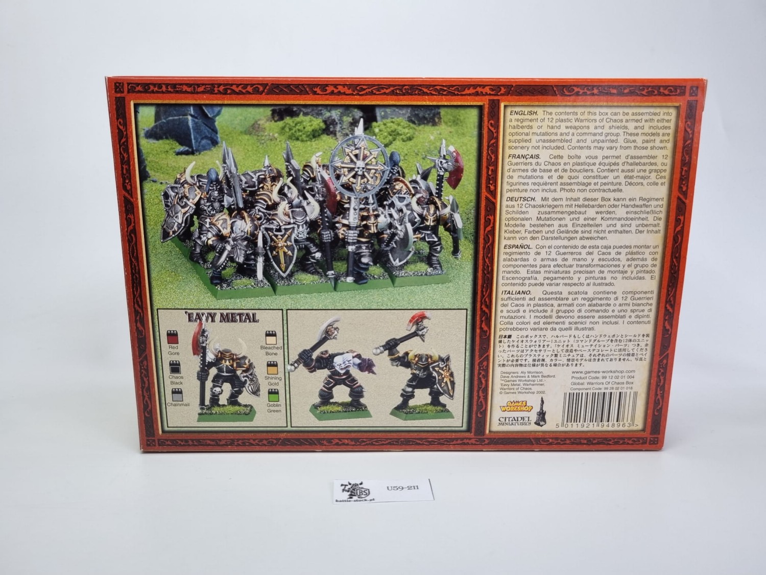 WFB chaos box warriors of chaos regiement