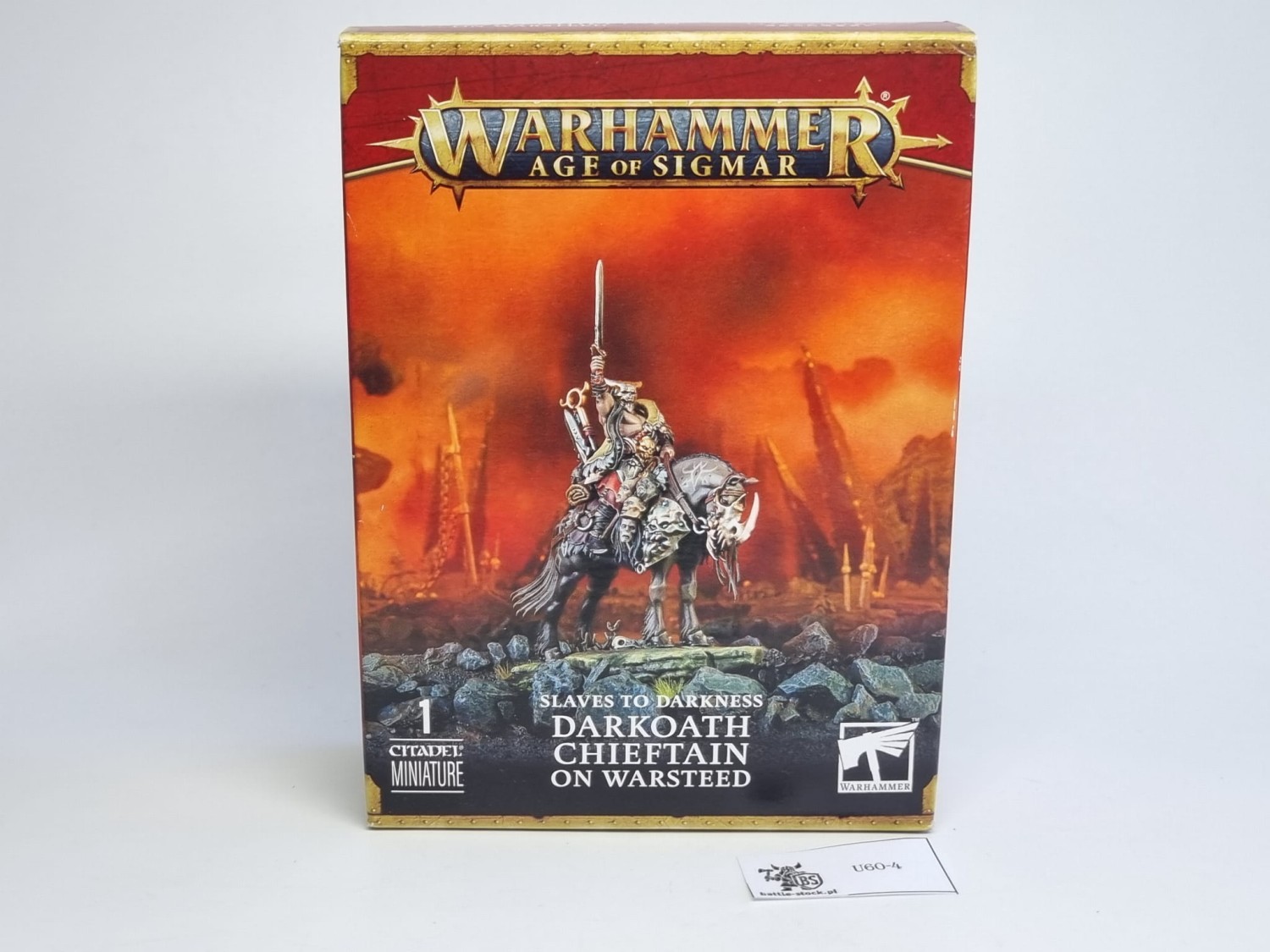 AoS darkoath chieftain on warsteed box