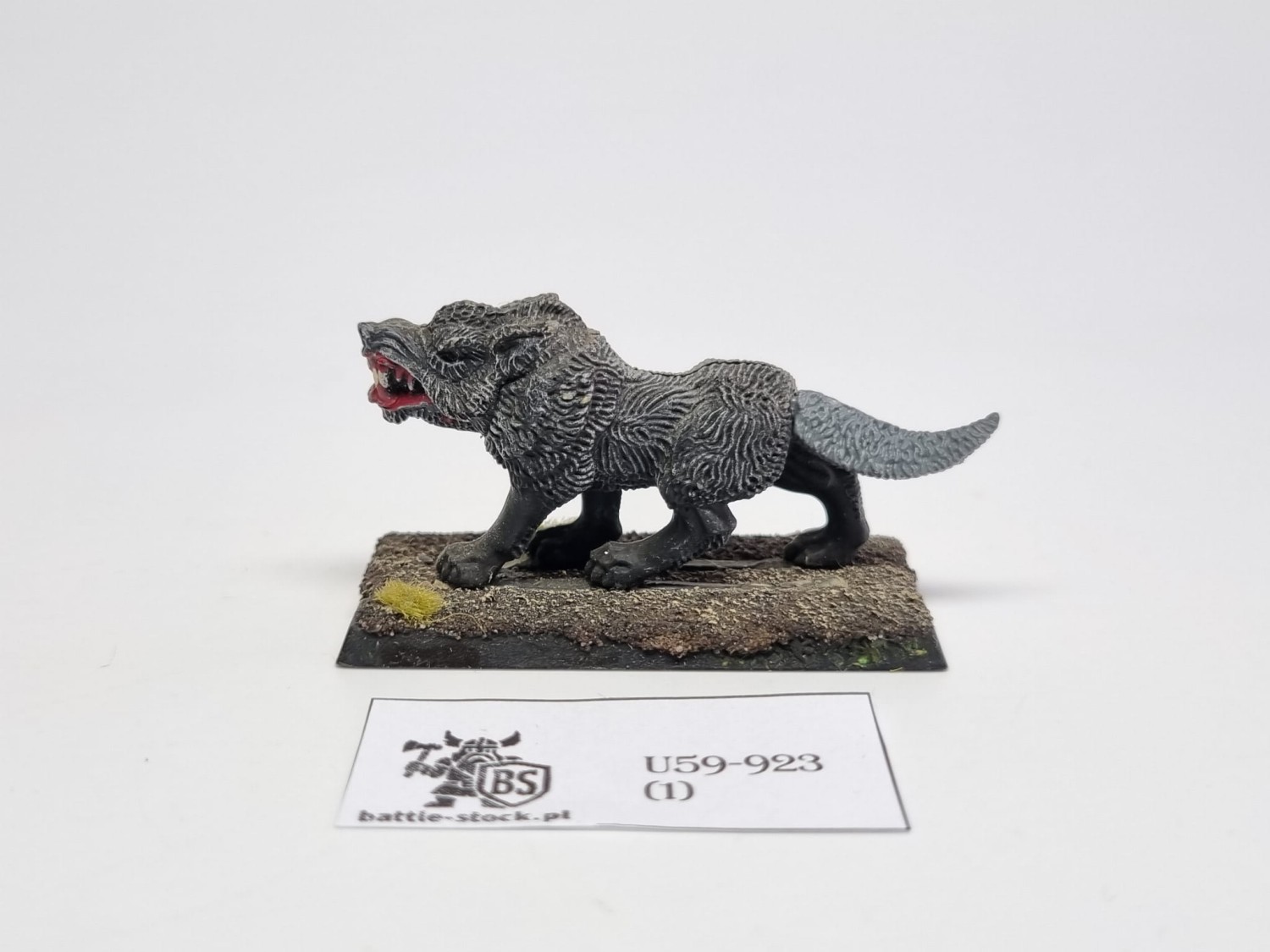 WFB dire wolves głowa w metalu