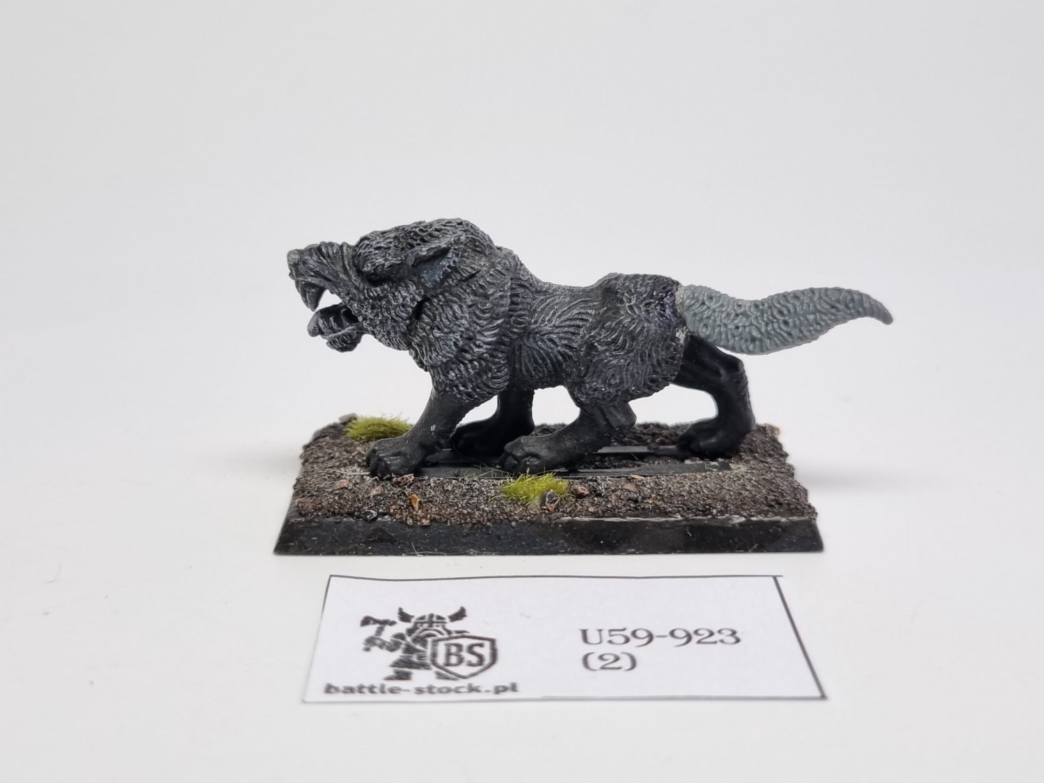 WFB dire wolves głowa w metalu