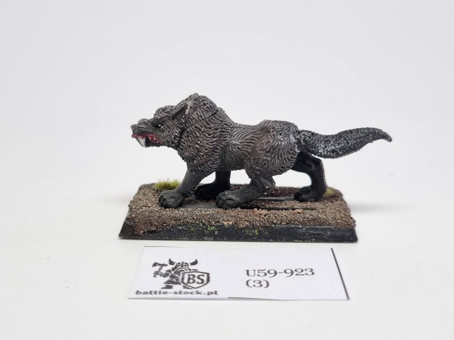 WFB dire wolves głowa w metalu