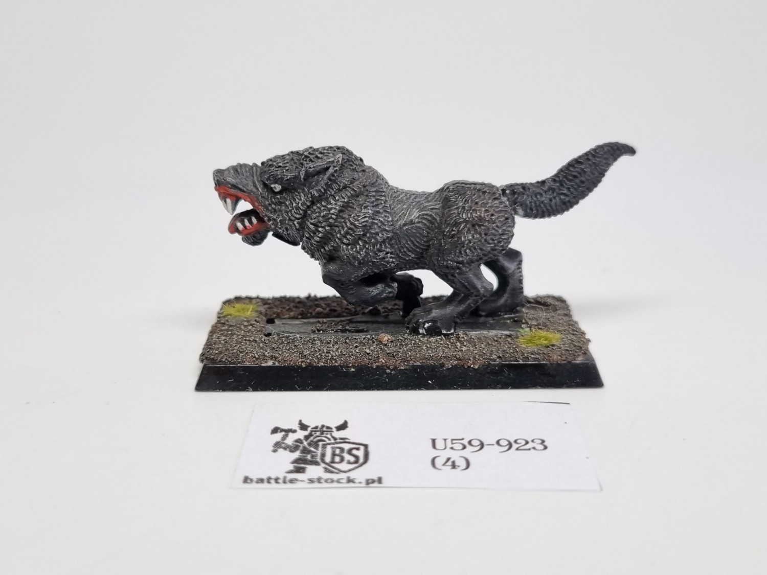 WFB dire wolves głowa w metalu