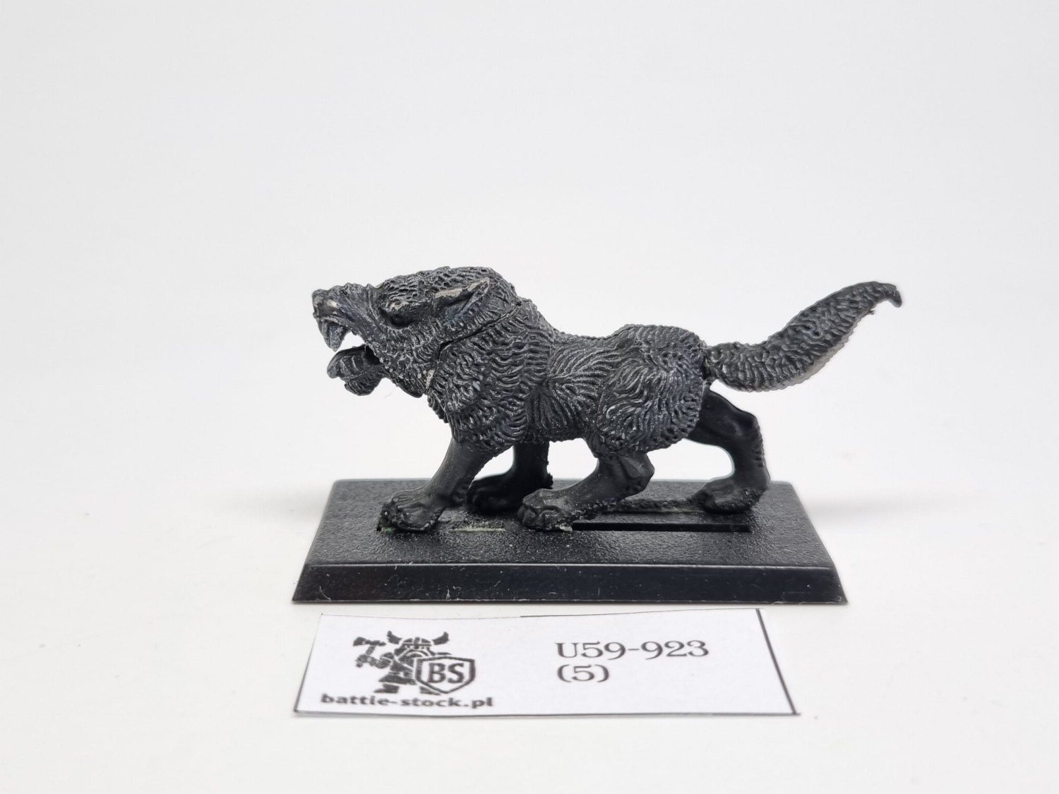 WFB dire wolves głowa w metalu