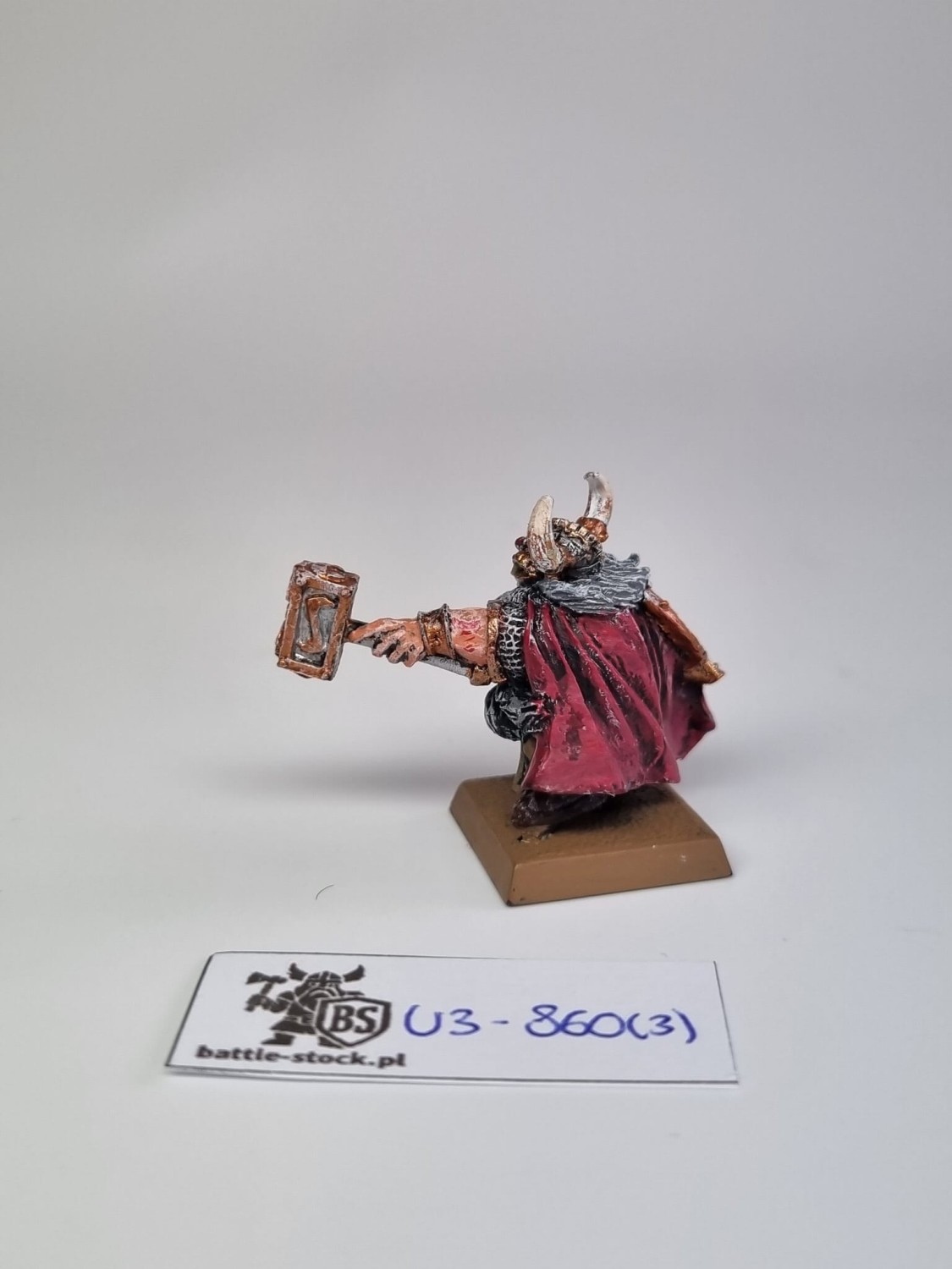 WFB Dwarfs Lord with shield and hammer finecast
