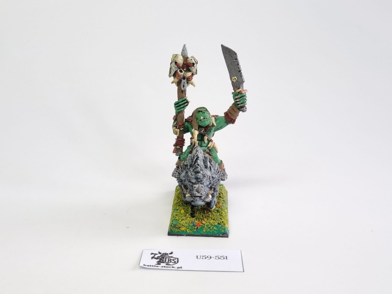 WFB orc shaman on boar