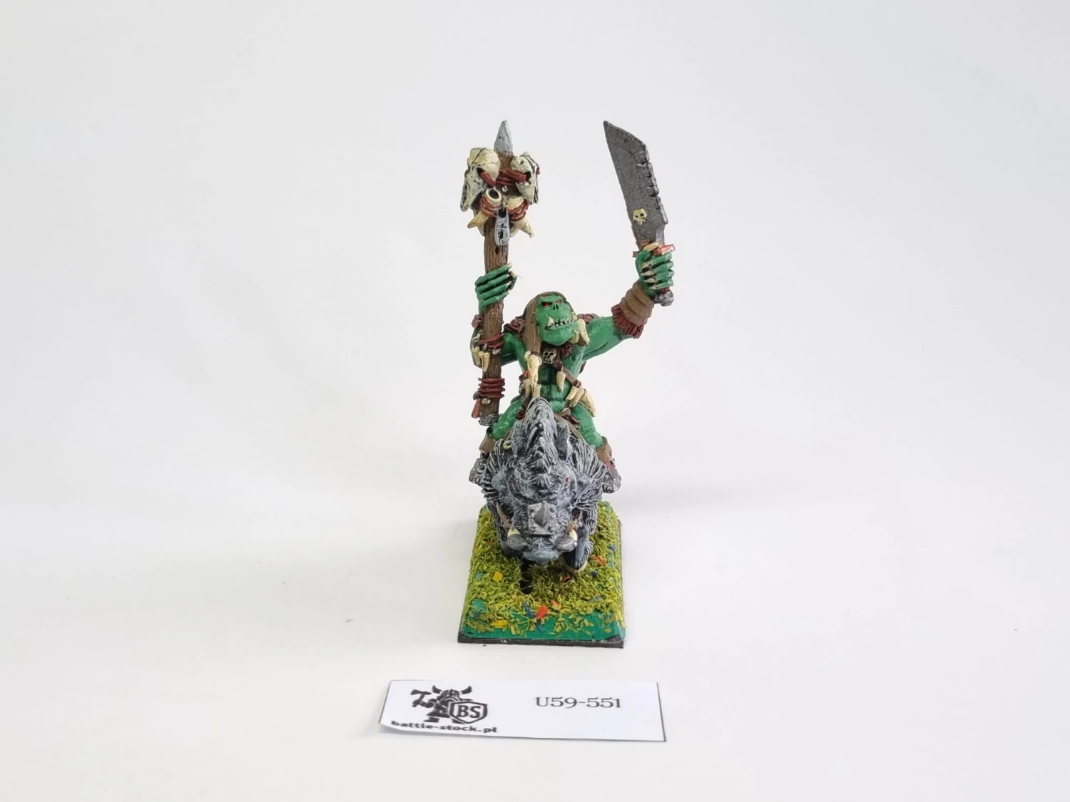 WFB orc shaman on boar