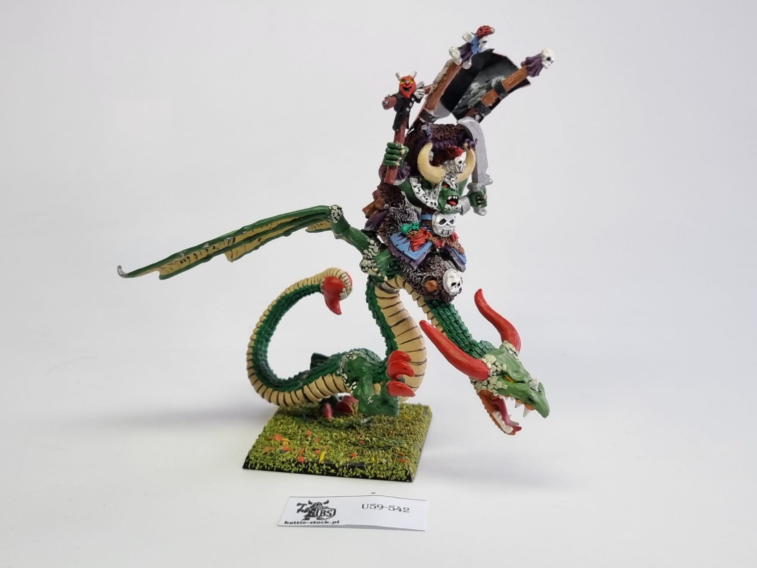 WFB orc shaman on wyvern