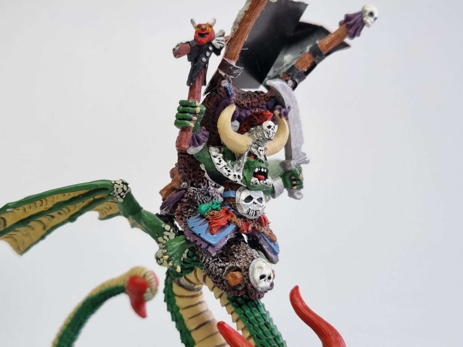 WFB orc shaman on wyvern