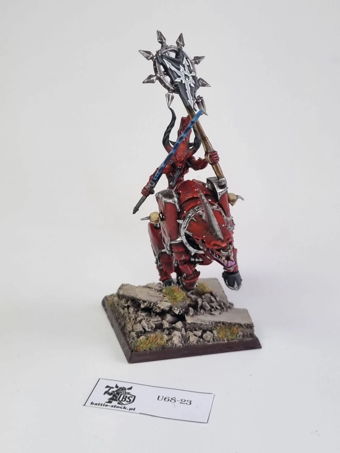 WFB Heral khorna bsb (konwersja) – juggernaut metalowy (