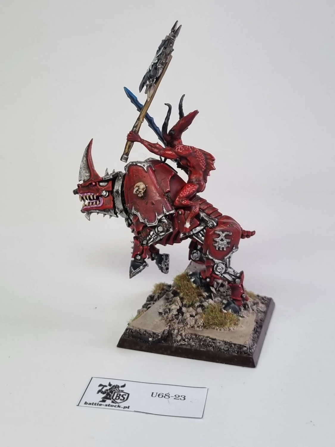 WFB Heral khorna bsb (konwersja) – juggernaut metalowy (