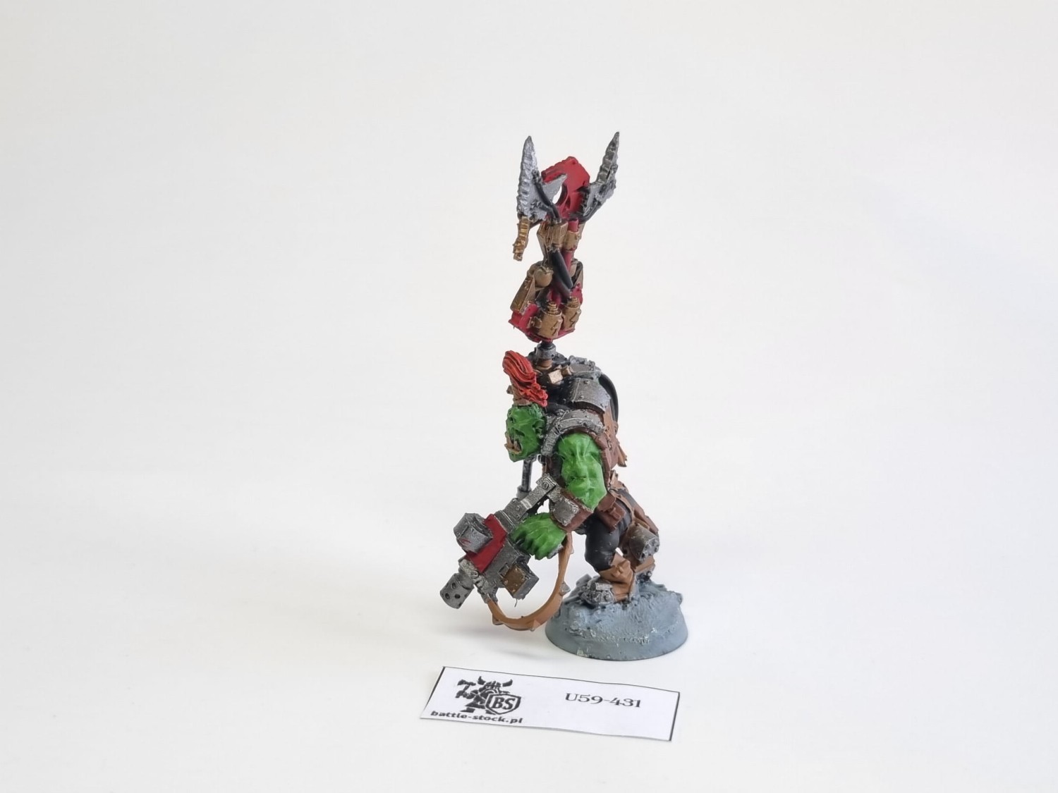 40k Ork Nob With Waaagh! Banner finecast