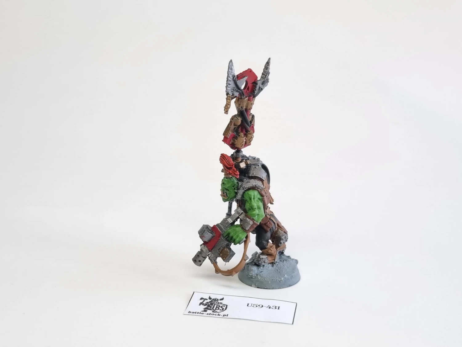 40k Ork Nob With Waaagh! Banner finecast