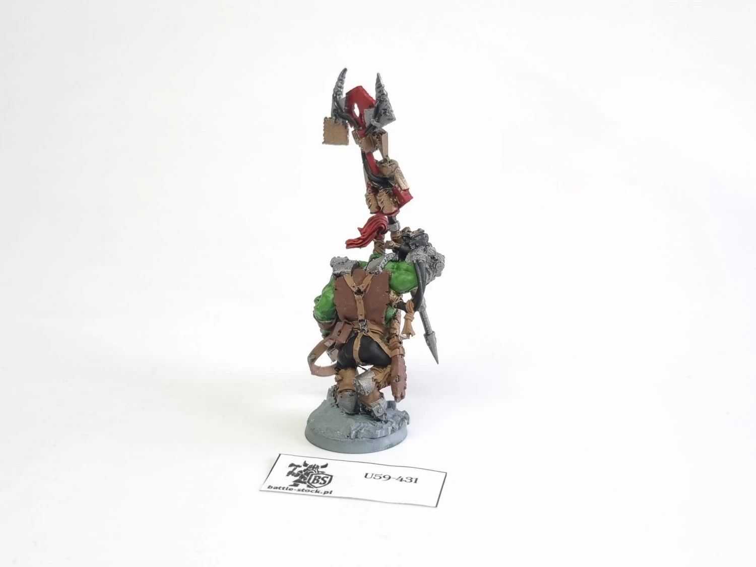 40k Ork Nob With Waaagh! Banner finecast