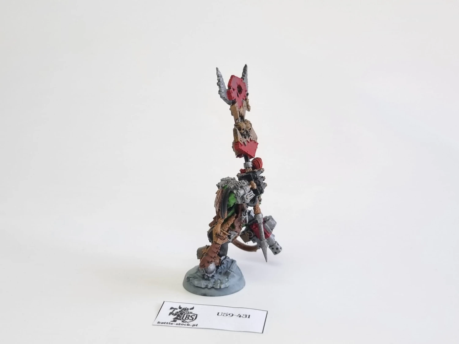 40k Ork Nob With Waaagh! Banner finecast
